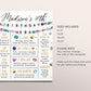 Birthday Era Milestone Sign Editable Template, Eras Adult 20th 30th 40th Friendship Bracelet Party Poster Banner, Gem Stats Memory Board