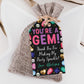 Gemstone Birthday Favor Tags Editable Template