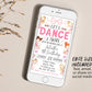 Ballerina Birthday Invitation With Photo Editable Template, Let's Dance And Twirl Invite, Kids Ballet Pink Tutu Little Ballerina Dance Evite