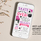 Ice Hockey Birthday Invitation With Photo Editable Template, Girl Ice Skating Hockey Invite, Kids Sports Theme Game Day All Stars Evite