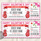 Valentines Day Boxing Ticket Gift Editable Template