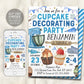 Cupcake Decorating Party Invitation Editable Template