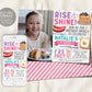 Rise and Shine Kids Breakfast Brunch Invitation With Photo Editable Template