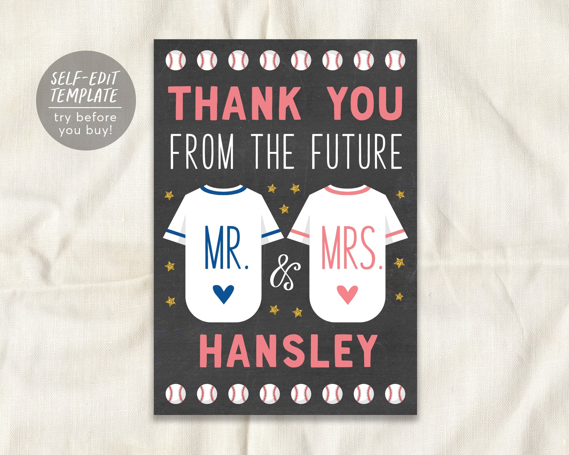 baseball-couples-shower-thank-you-card-editable-template-baseball-jer-puff-paper-co for Free Printable Baseball Thank You Cards Baseball Couples Shower Thank You Card Editable Template, Baseball Jer – Puff Paper Co for Free Printable Baseball Thank You Cards
