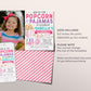 Popcorn and Pajamas Birthday Invitation With Photo Editable Template, Girl Tween Movie Night Party Invite, Kids PJs Slumber Party Evite