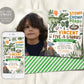 Five-A-Saurus Dinosaur Birthday Invitation With Photo Editable Template