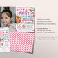 Pizza and Paint Party Birthday Invitation With Photo Editable Template, Girl Teen Tween Painting and Pizza Evite, Dress for a Mess, Painting