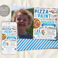 Pizza and Paint Party Birthday Invitation With Photo Editable Template