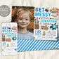 Art Birthday Party Invitation With Photo Editable Template