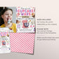 Cupcake Wars Birthday Invitation With Photo Editable Template, Girl Baking Competition Cupcake Decorating Party Invite, Kids Cooking Evite