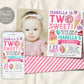 Two Sweet Invitation With Photo Editable Template