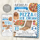 Pizza and Ice Cream Birthday Party Invitation Editable Template