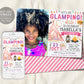 Glamping Birthday Invitation With Photo Editable Template