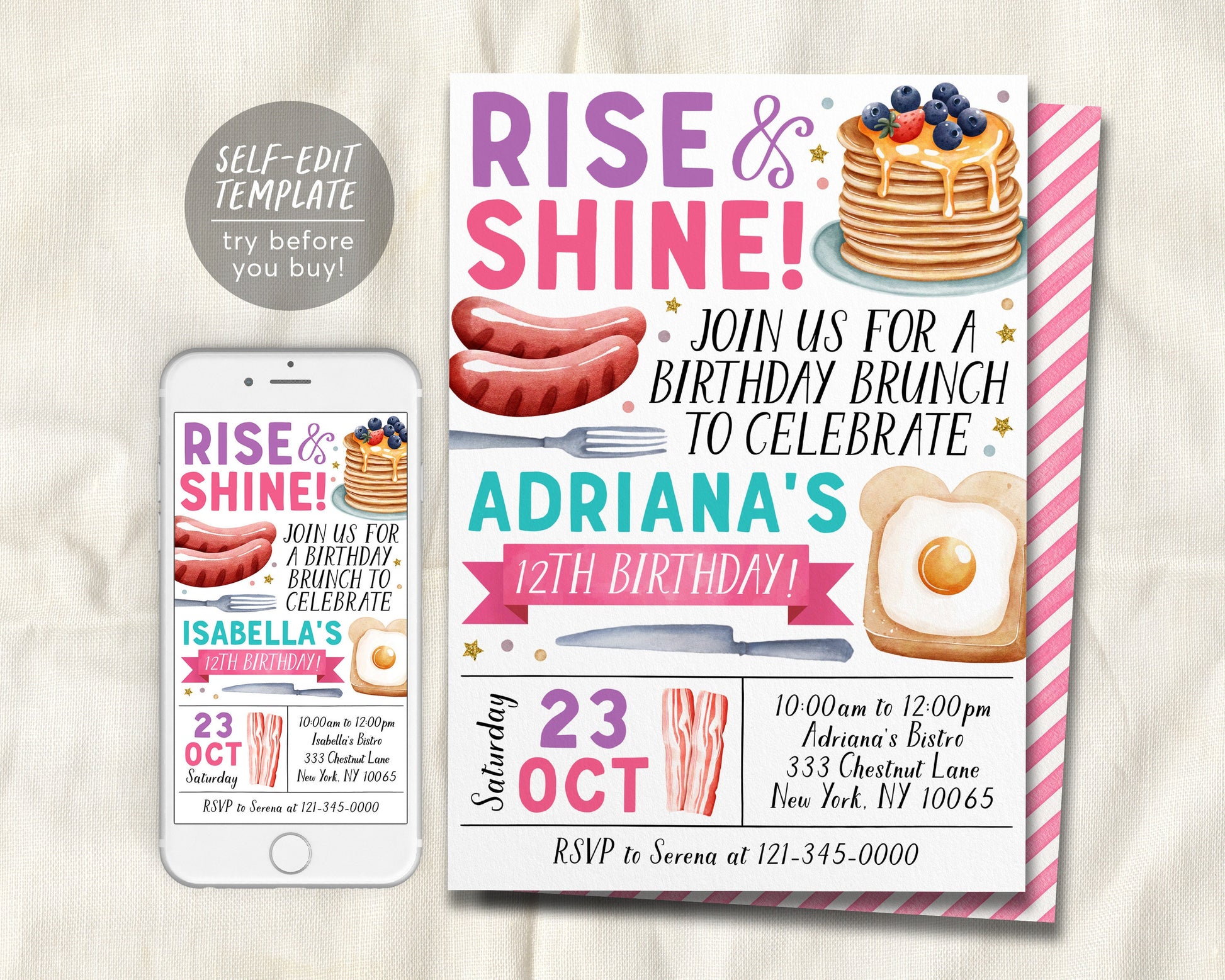 rise-and-shine-kids-breakfast-brunch-invitation-editable-template-gir-puff-paper-co for Free Printable Breakfast Invitation Templates Rise and Shine Kids Breakfast Brunch Invitation Editable Template, Gir – Puff Paper Co for Free Printable Breakfast Invitation Templates