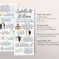 Christian Wedding Program Editable Template, Tall Unique Christian Ceremony Guide, Wedding Traditions Infographic, Church Order of Service