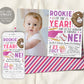 Baseball First Birthday With Photo Invitation Editable Template