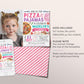 Pizza and Pajamas Birthday Invitation With Photo Editable Template, Girl Pizza And PJs Party Invite, Kids Pizzeria Slumber Party Evite
