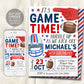 Football Birthday Invitation Editable Template