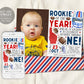 Football First Birthday Invitation With Photo Editable Template