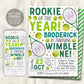 Tennis First Birthday Invitation Editable Template
