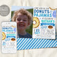 Donuts and Pajamas Birthday Invitation With Photo Editable Template