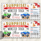 Surprise Monster Truck Show Ticket Editable Template