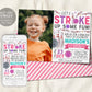 Bowling Birthday Invitation With Photo Editable Template