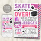 Ice Hockey Birthday Invitation Editable Template