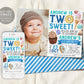 Two Sweet Invitation With Photo Editable Template