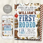 First Rodeo Birthday Invitation Editable Template