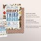 Third Rodeo Birthday Invitation Editable Template, Cowboy Young Wild And Three Wild West Party Invite, Ranch Southwestern Western Evite