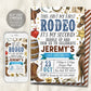 Second Rodeo Birthday Invitation Editable Template