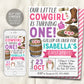 First Rodeo Birthday Invitation Editable Template