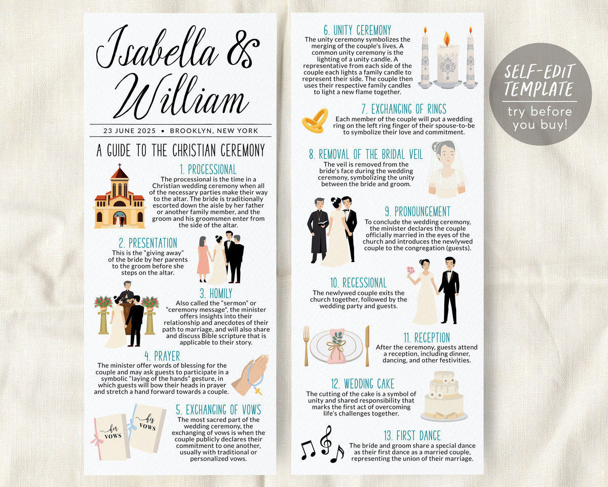Event Program Theme Building Church wedding program template 60 photos - Vianawedding.com