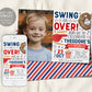 Baseball Birthday Invitation With Photo Editable Template