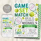 Tennis Birthday Invitation Editable Template