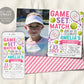 Tennis Birthday Invitation With Photo Editable Template