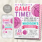 Basketball Birthday Invitation Editable Template