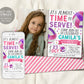Volleyball Birthday Invitation With Photo Editable Template