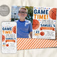 Basketball Birthday Invitation With Photo Editable Template
