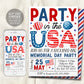 Memorial Day Invitation Editable Template