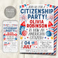 US Citizenship Party Invitation Editable Template