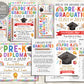 Pre-K Graduation Ceremony BUNDLE Editable Template