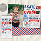 Ice Hockey Birthday Invitation With Photo Editable Template