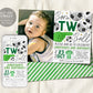 Soccer 2nd Birthday Invitation With Photo Editable Template