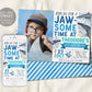 Shark Birthday Invitation With Photo Editable Template