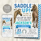 Horse Birthday Invitation Editable Template