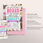 Second Rodeo Birthday Invitation Editable Template, Cowgirl Saddle Up Wild West 2nd Birthday Party Invite, Ranch Southwestern Western Evite