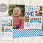First Rodeo Birthday Invitation With Photo Editable Template