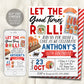 Sushi Party Invitation Editable Template